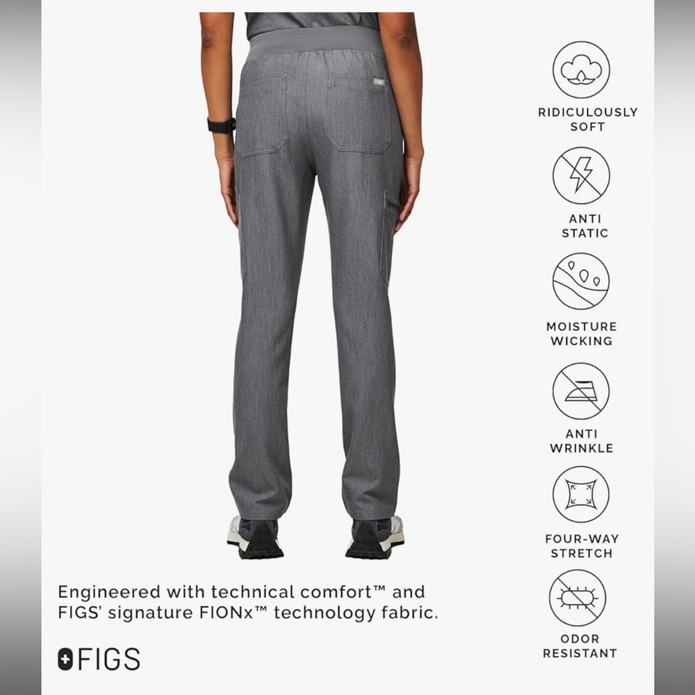 FIGS Catarina Scrub Tops for Women — Classic Fit, 1 Pocket FIGS YOLA pants XS/SM - Picture 13 of 17